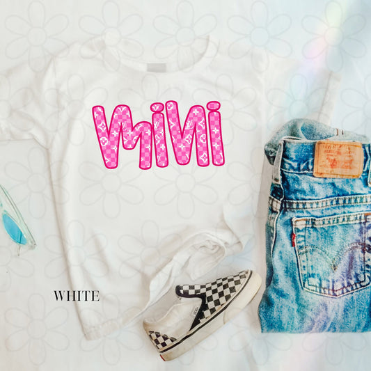 LV Pink Mini DTF Transfer