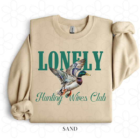Lonely Hunting Wives Club DTF Transfer