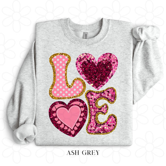 Glitter Love DTF Transfer