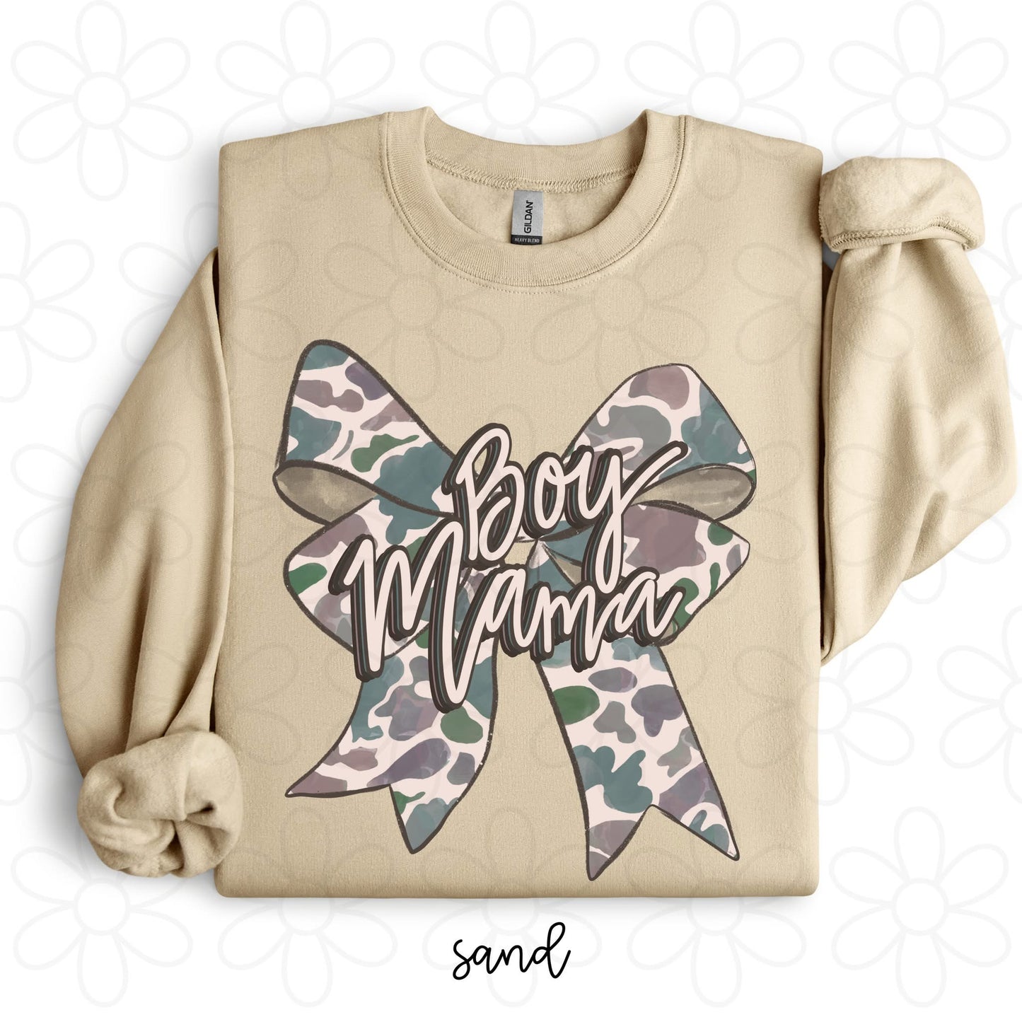 Boy MaMa Camo Bow DTF Transfer