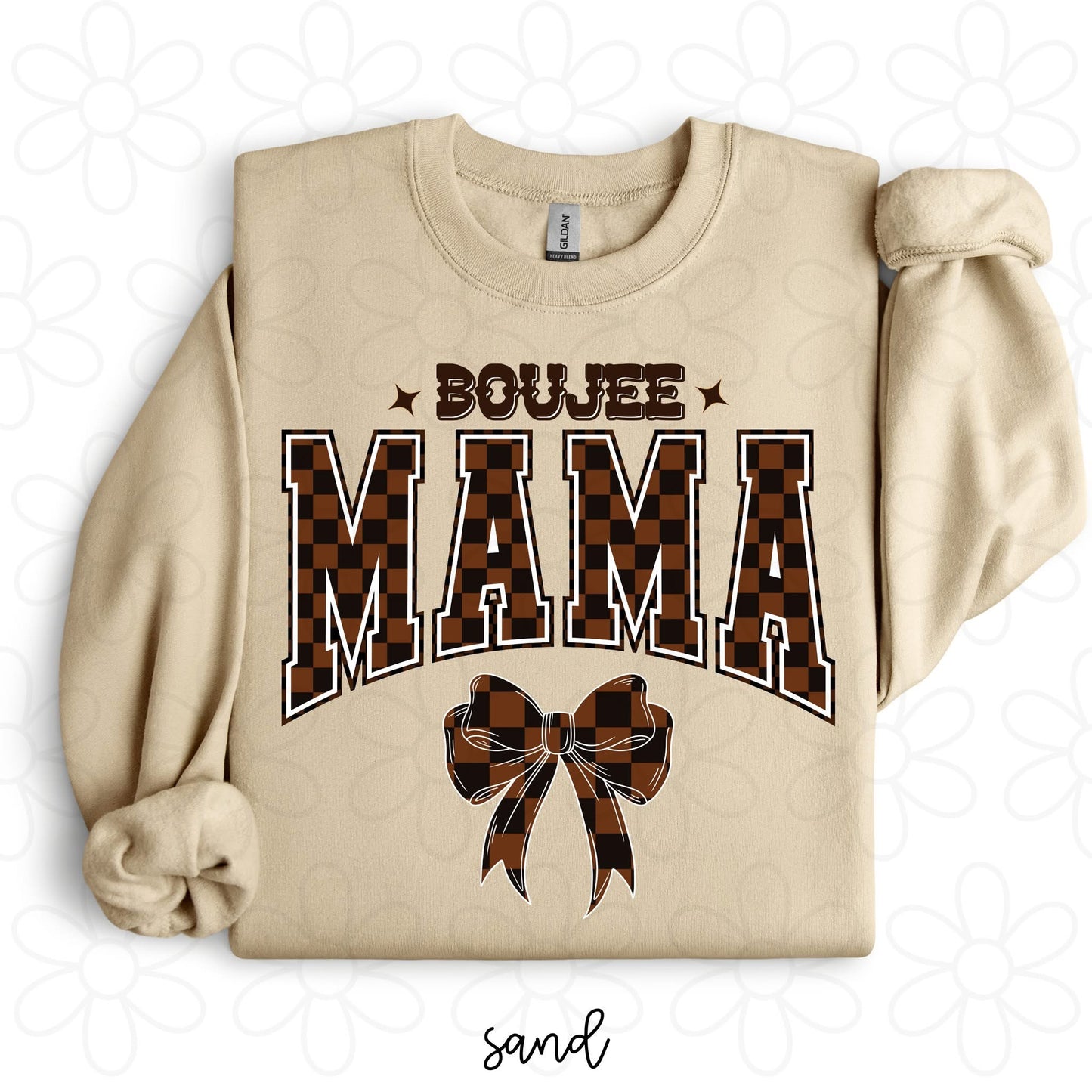 Boujee MaMa Checkered DTF Transfer