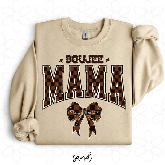 Boujee MaMa Checkered DTF Transfer