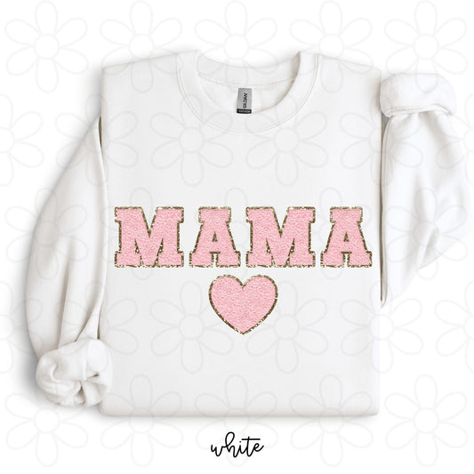 Chenille Pink Mama DTF Transfer