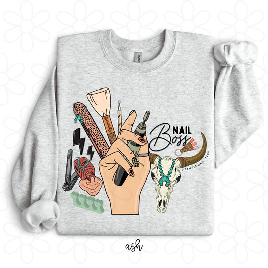 Western Nail Boss DTF Transfer