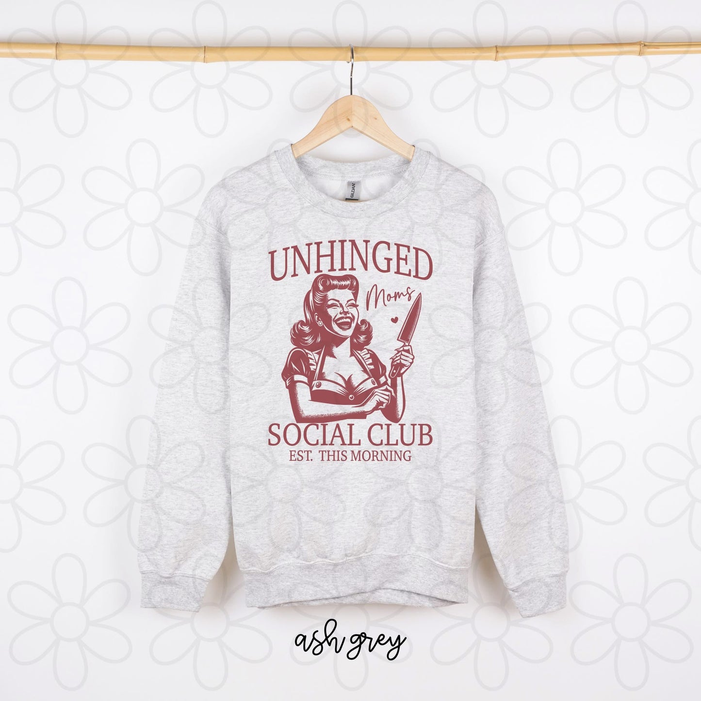 Unhinged Moms Social Club DTF Transfer