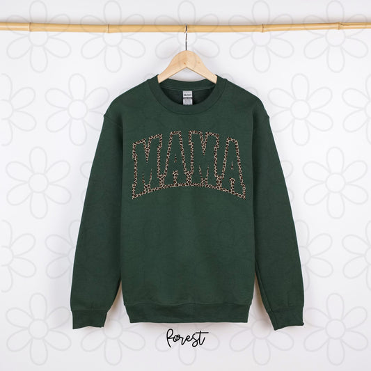 Leopard Varsity Mama DTF Transfer