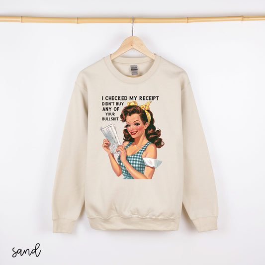 I Checked My Receipt DTF Transfer