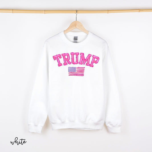 Pink Trump Flag DTF Transfer