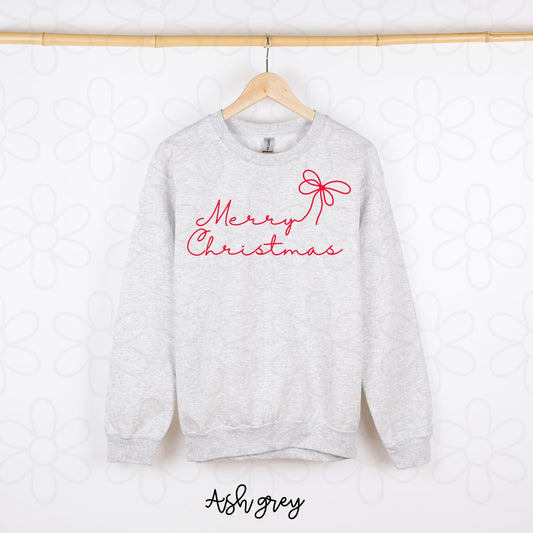 Red Coquette Merry Christmas DTF Transfer