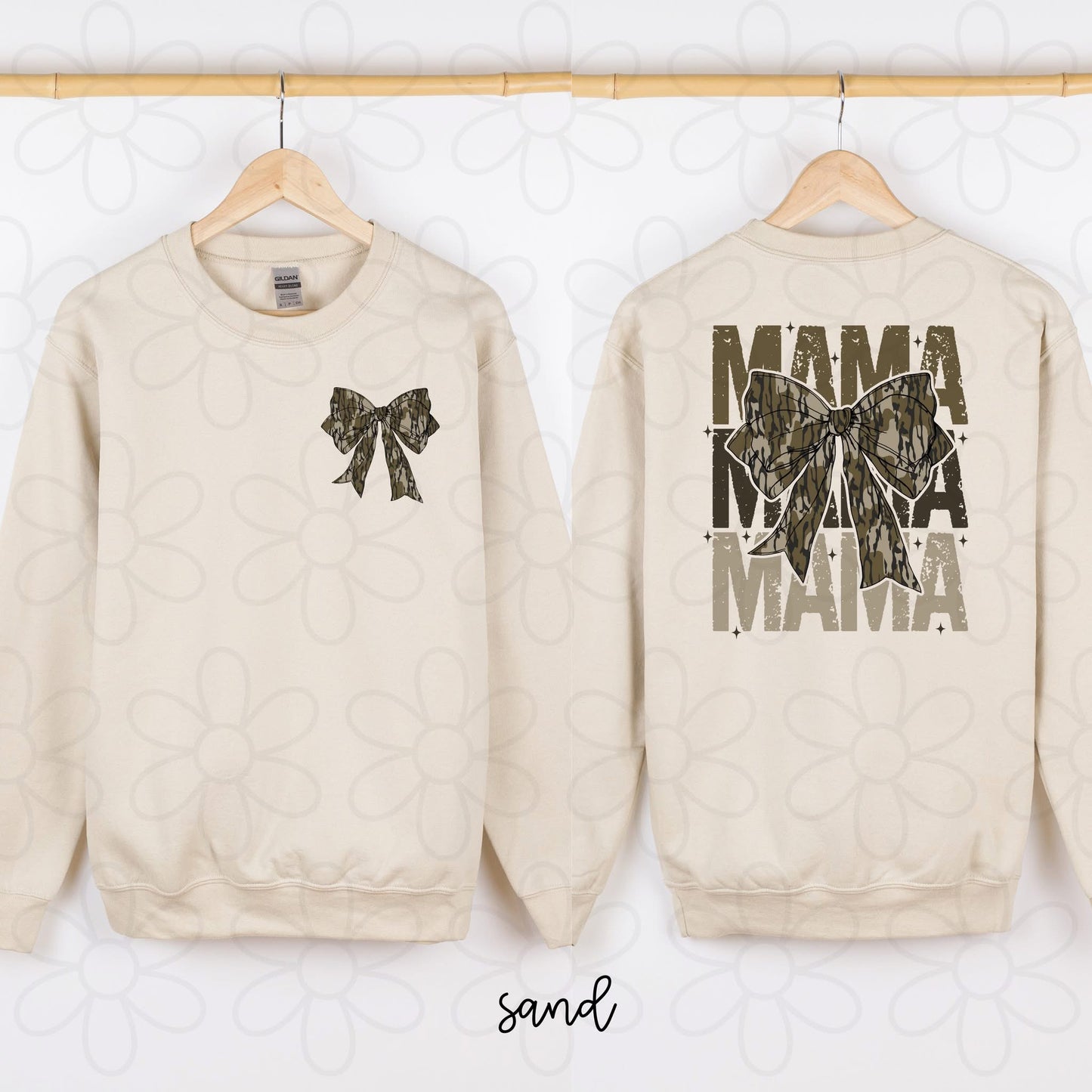 Camo Coquette Bow Mama DTF Transfer