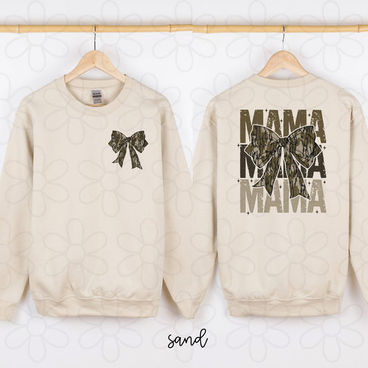 Camo Coquette Bow Mama DTF Transfer