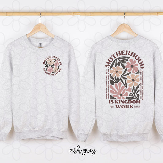 Motherhood Is Kingdom Work DTF Transfer