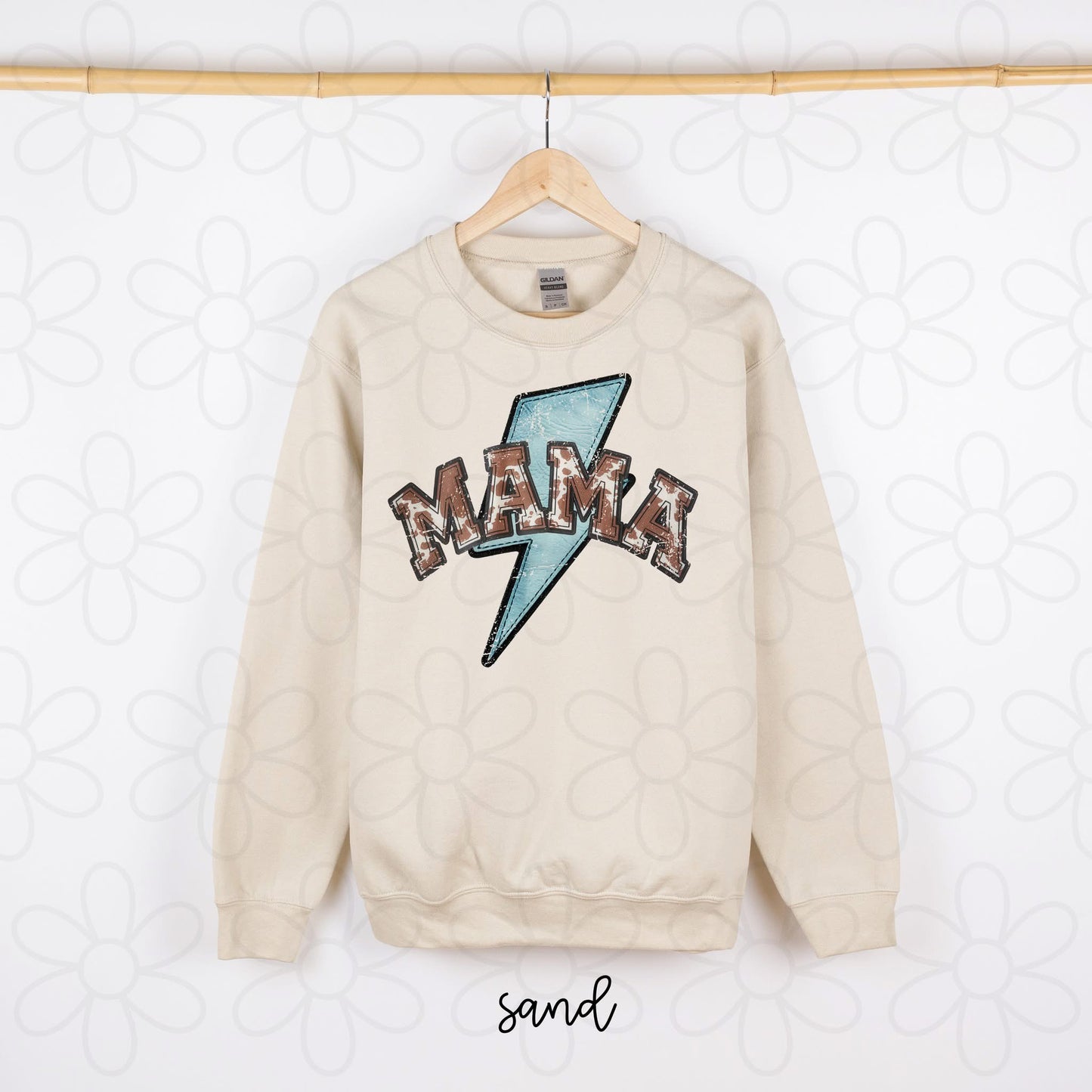 Southern Mama Lightening Bolt DTF Transfer