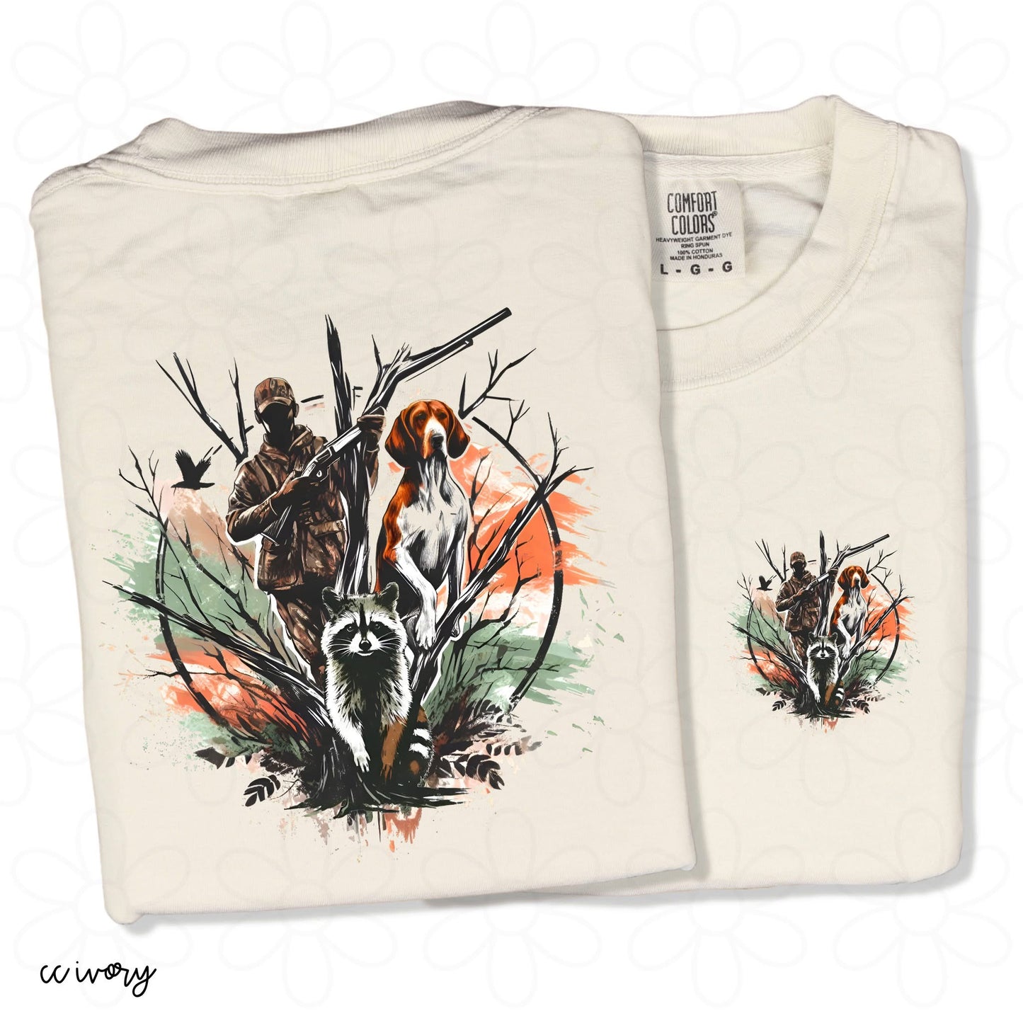 Camo Treeing Walker Coonhound DTF Transfer