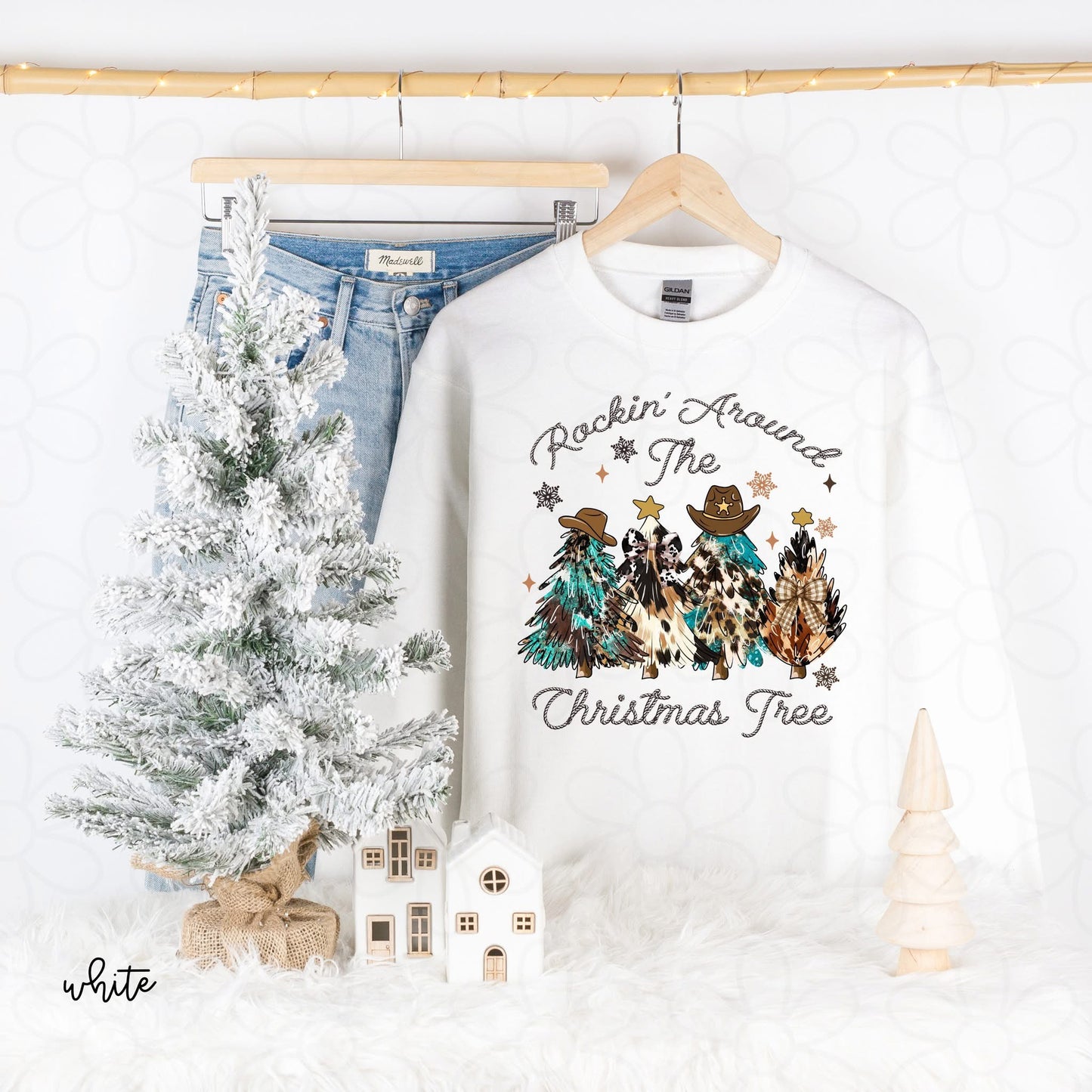 Rockin Around the Christmas Tree DTF Transfer