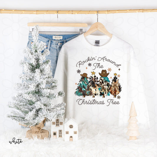 Rockin Around the Christmas Tree DTF Transfer