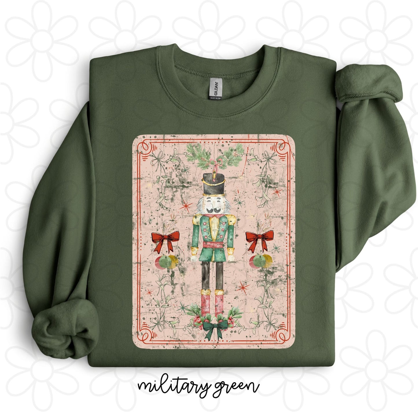 Vintage Nutcracker Card DTF Transfer