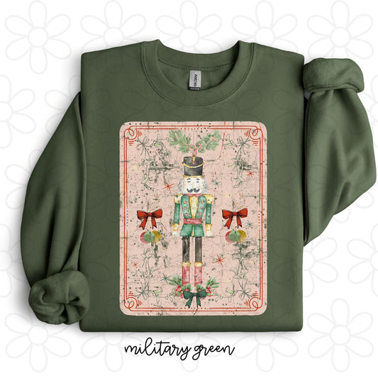 Vintage Nutcracker Card DTF Transfer