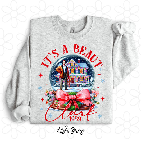 It's A Beaut Clark Snow Globe DTF Transfer