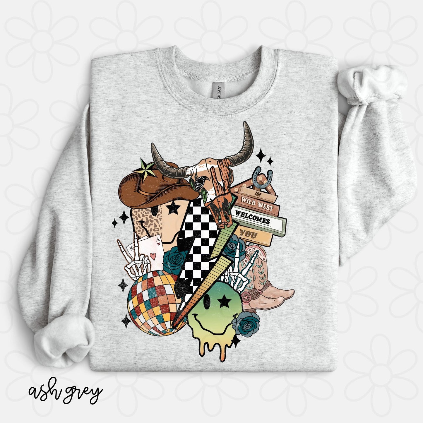 Western Collage DTF Transfer