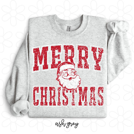 Distressed Vintage Merry Christmas DTF Transfer