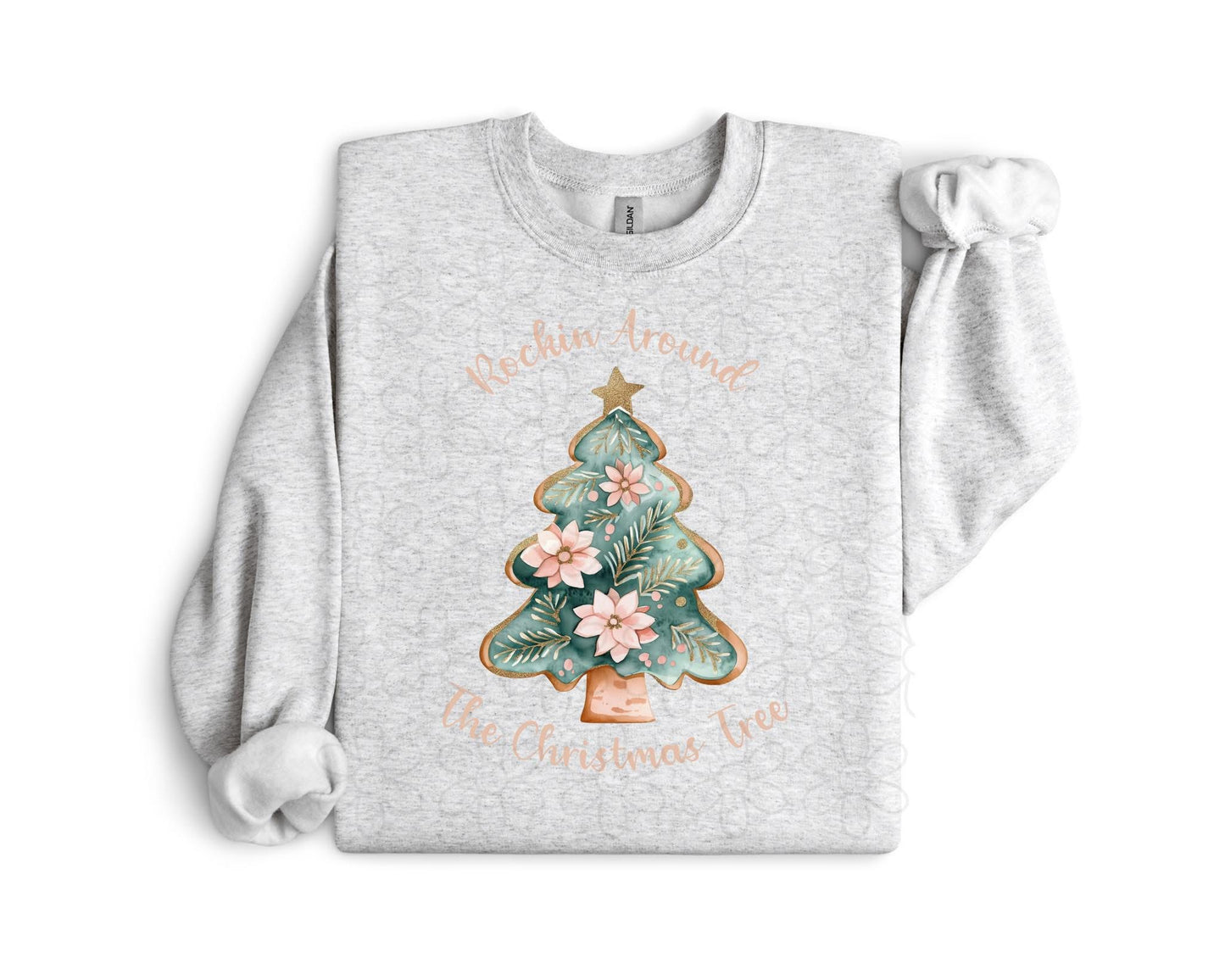 Rockin Around The Christmas Tree Vintage DTF Transfer