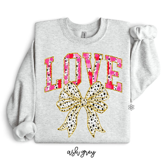 Glitter Love Coquette DTF Transfer