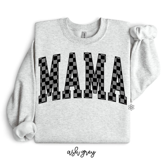 Black Checkered Mama DTF Transfer