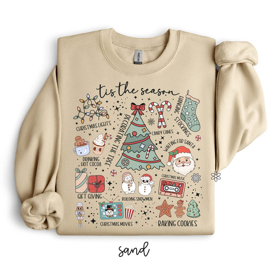 Retro Tis The Season DTF Transfer