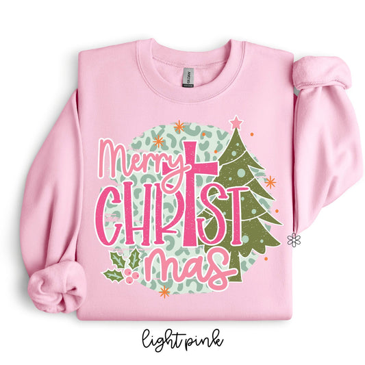 Merry Chris✝mas Leopard DTF Transfer