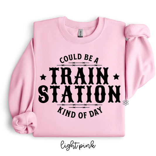 Could Be A Train Station Kind Of Day DTF Transfer