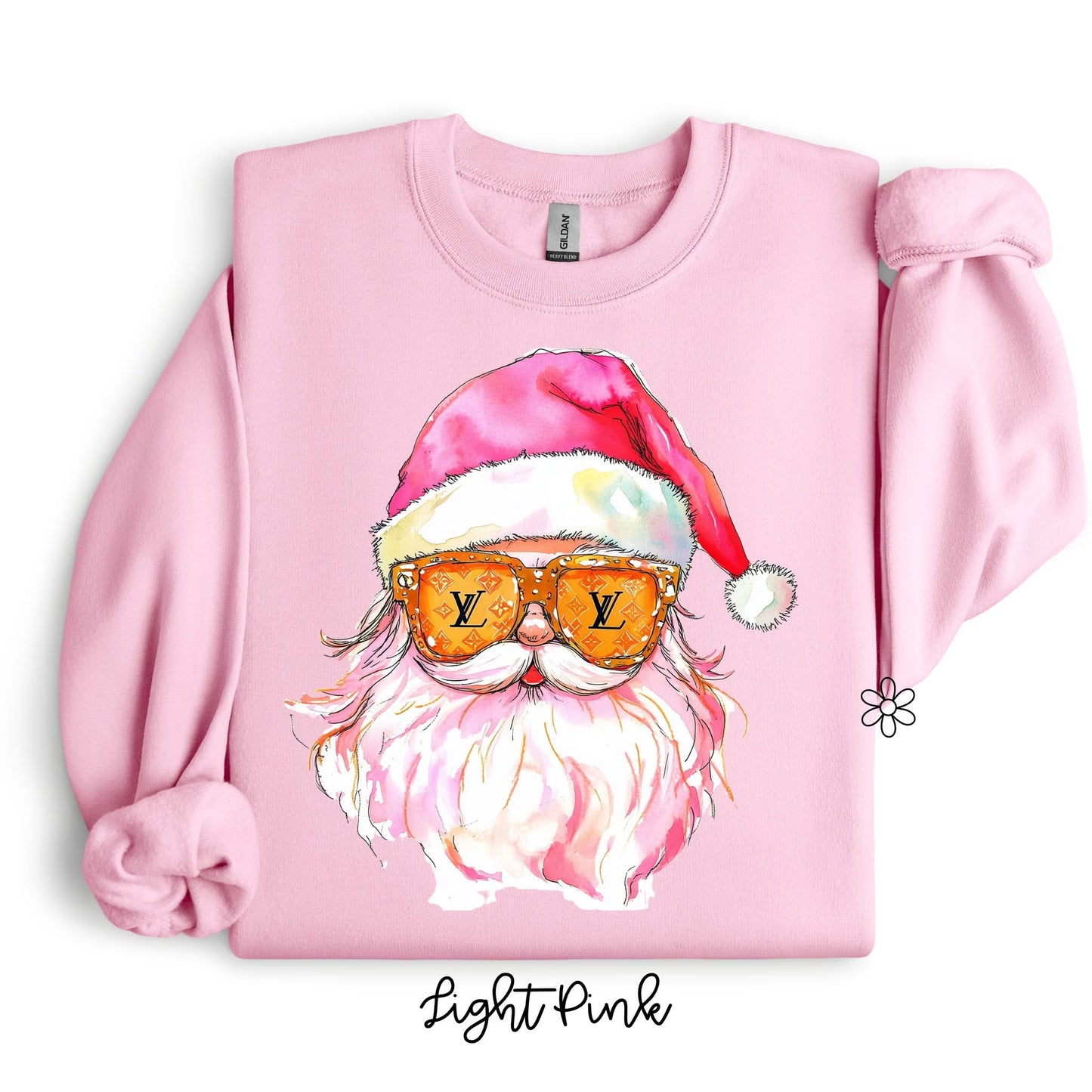 Santa Boujee Glasses DTF Transfer