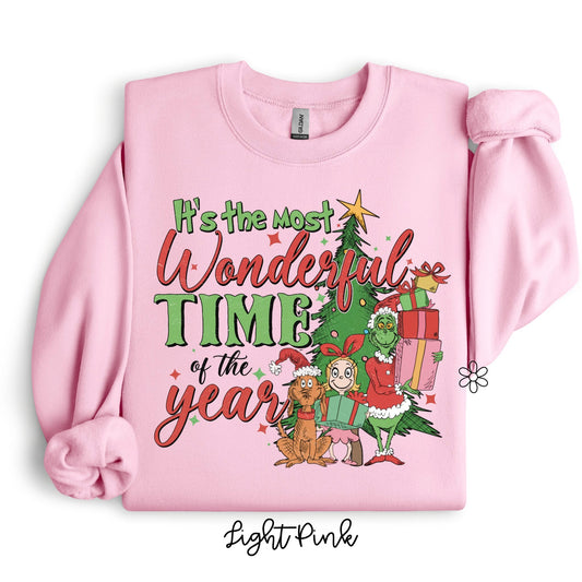 Grinch Most Wonderful Time Of The Year DTF Transfer