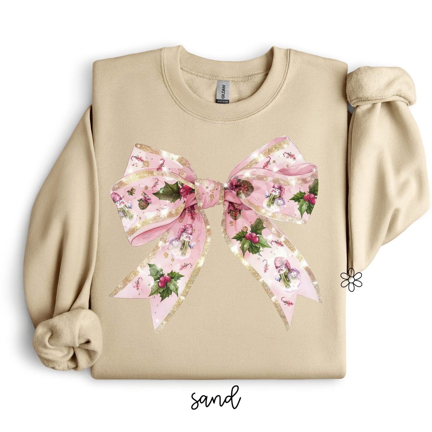 Vintage Christmas Coquette Bow DTF Transfer