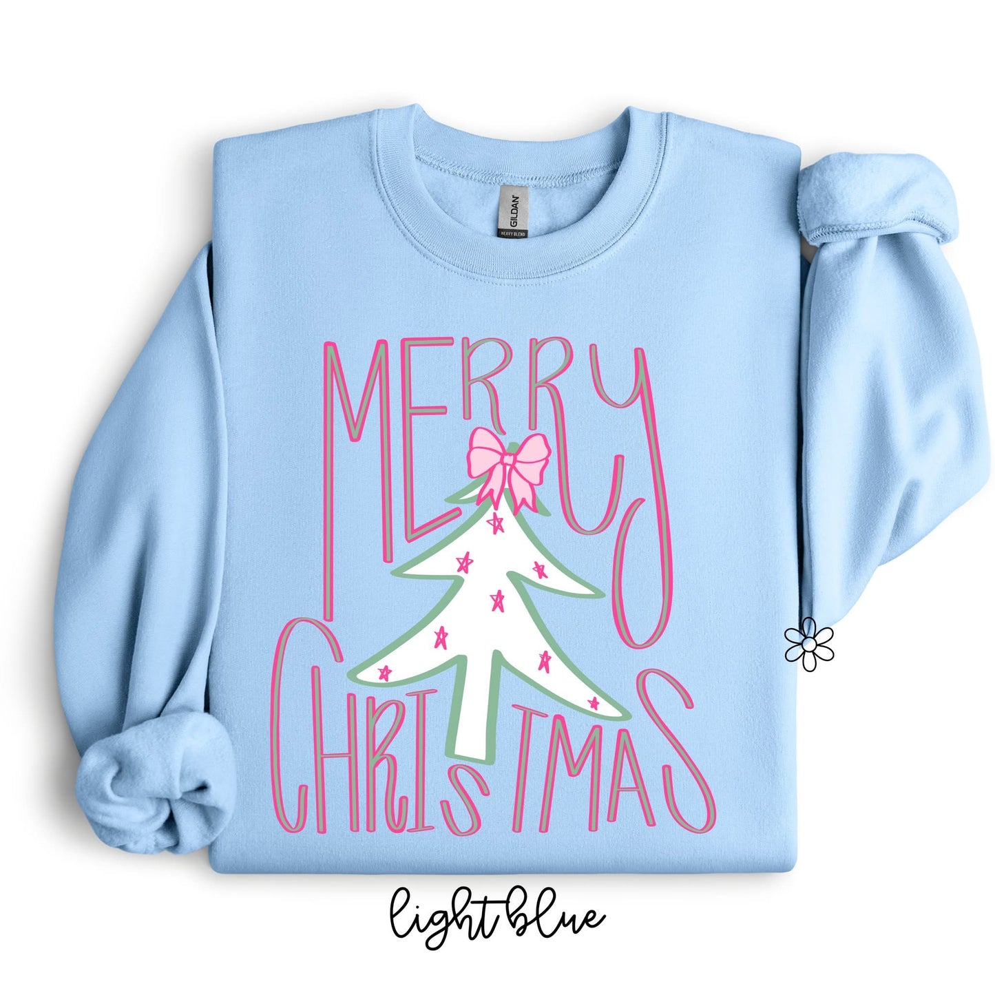 Preppy Pink Merry Christmas DTF Transfer