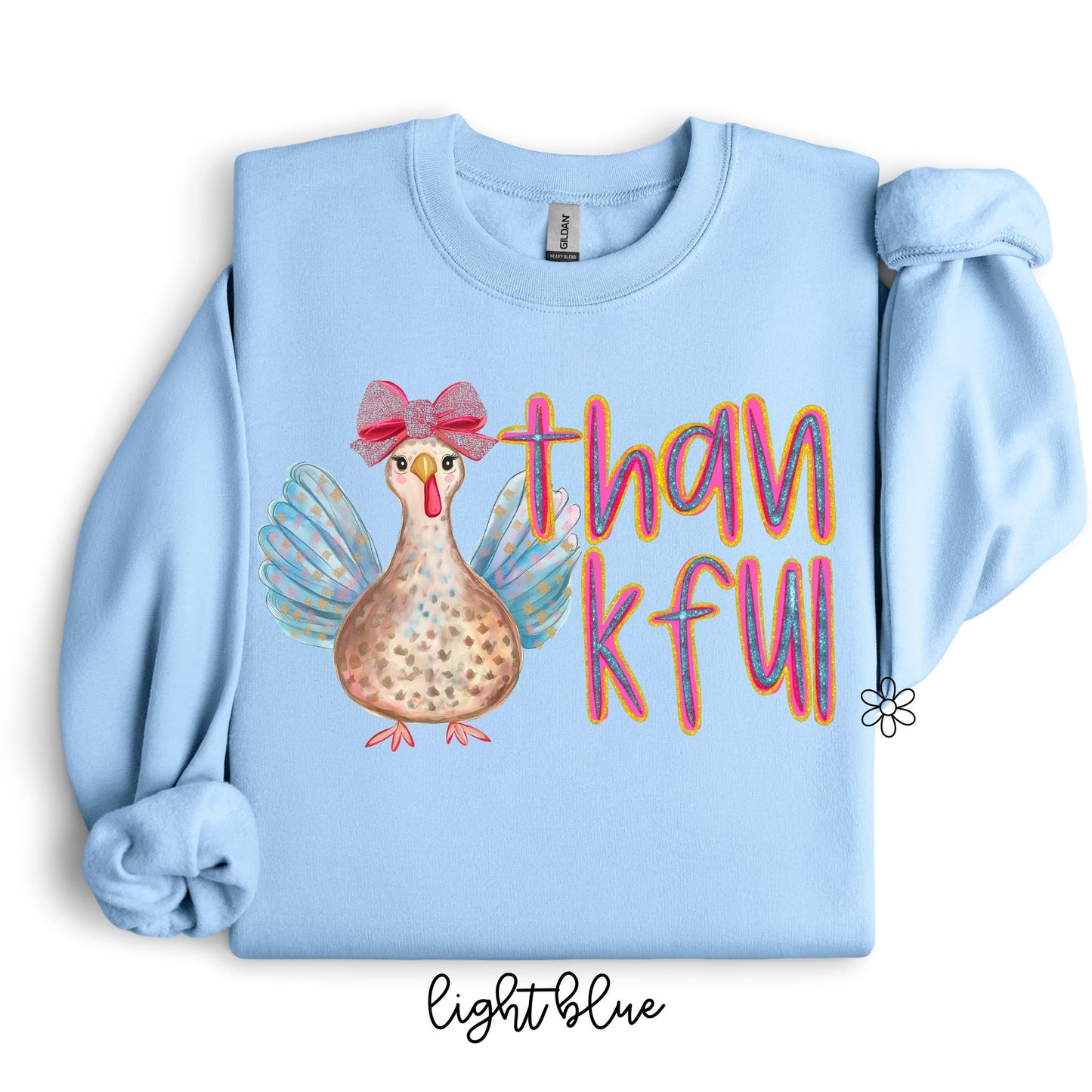 Cute Turkey Thankful DTF Transfer