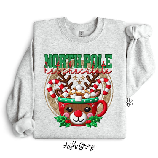 North Pole Hot Chocolate DTF Transfer