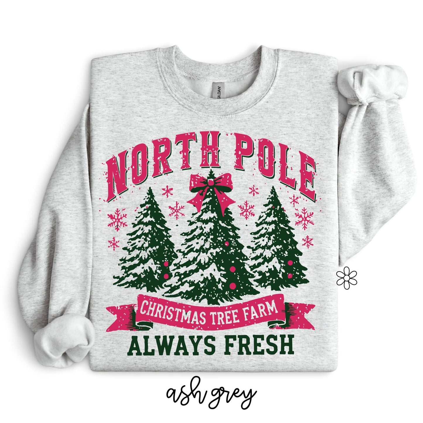 North Pole Christmas Tree Farm DTF Transfer