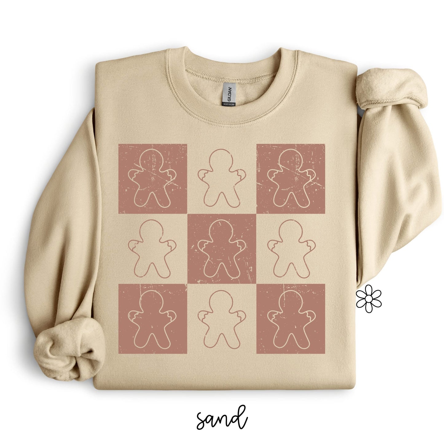 Gingerbread Check DTF Transfer