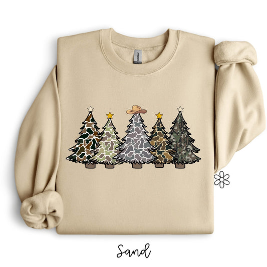 Camo Christmas Trees DTF Transfer