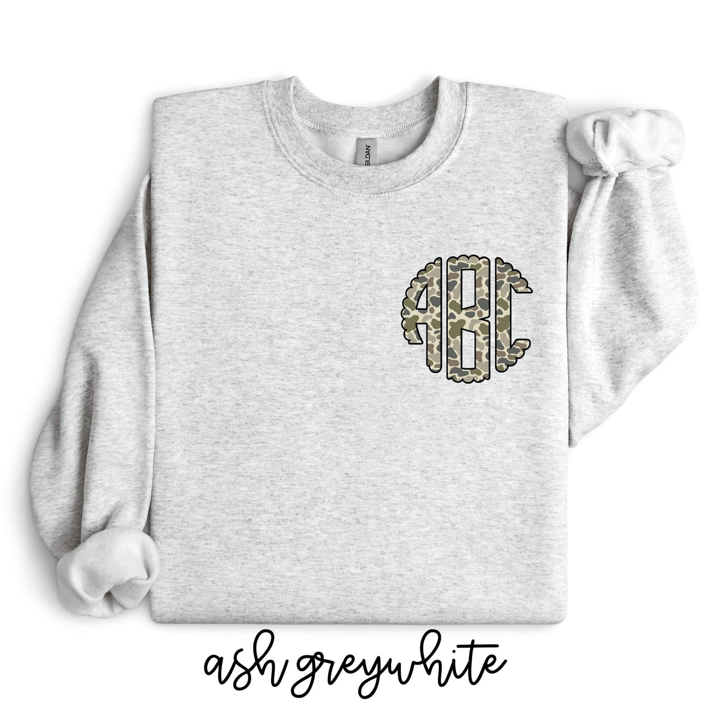 Custom Duck Camo Monogram DTF Transfer