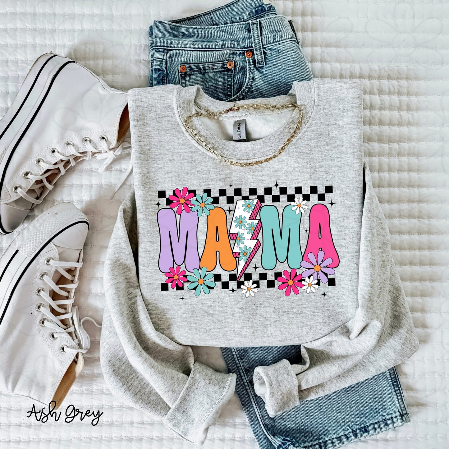 Groovy Floral Mama DTF Transfer