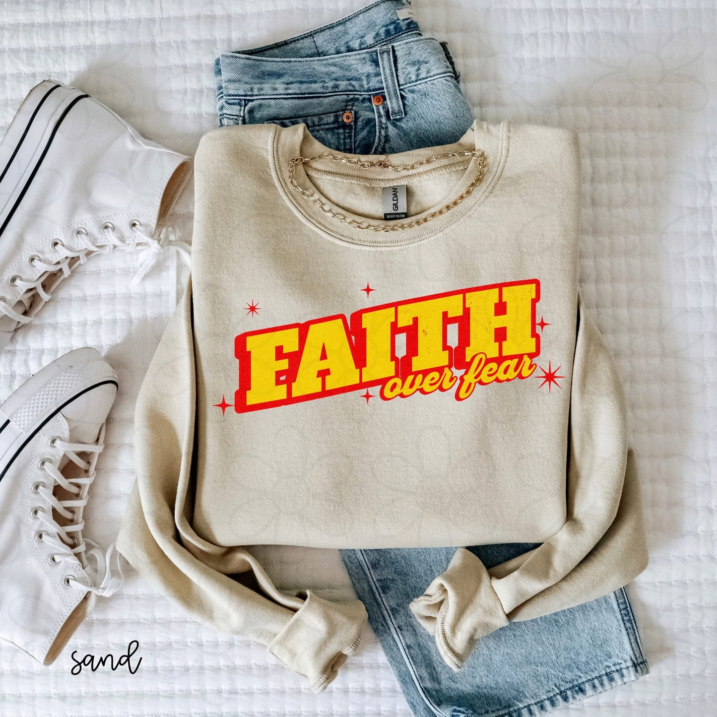 Faith Over Fear DTF Transfer