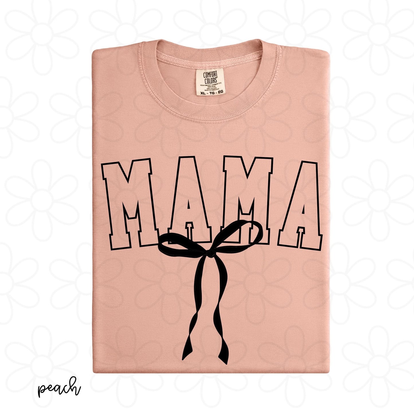 Custom Name Black Coquette Bow DTF Transfer