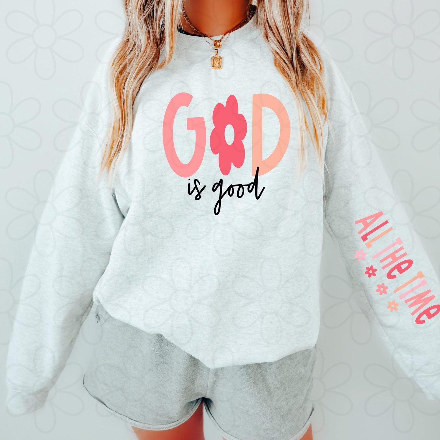 Pink God Is Good All The Time DTF Transfer