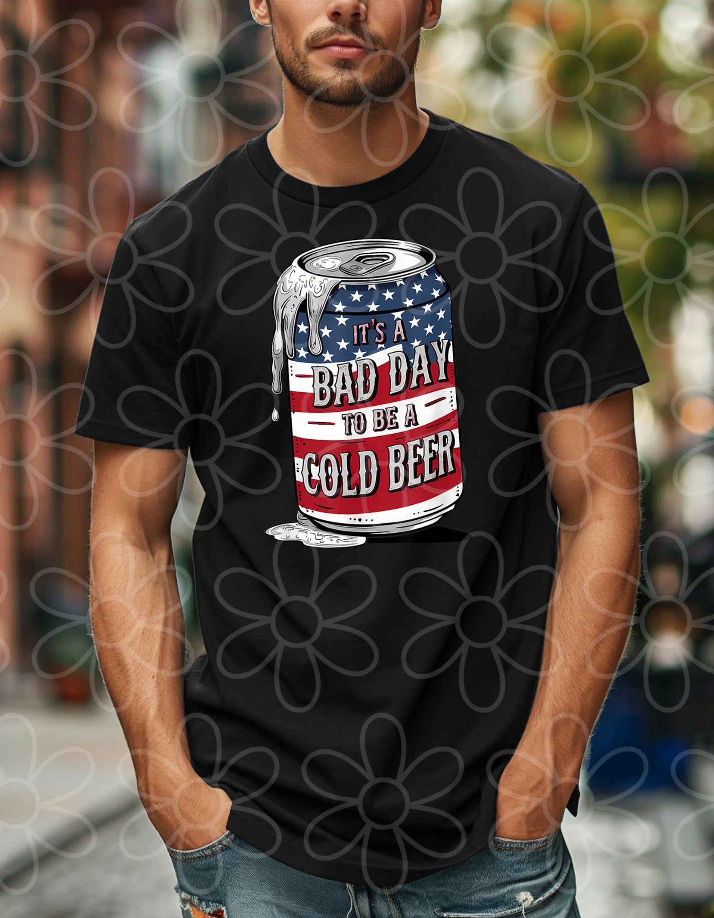 It's A Bad Day To Be A Cold Beer DTF Transfer