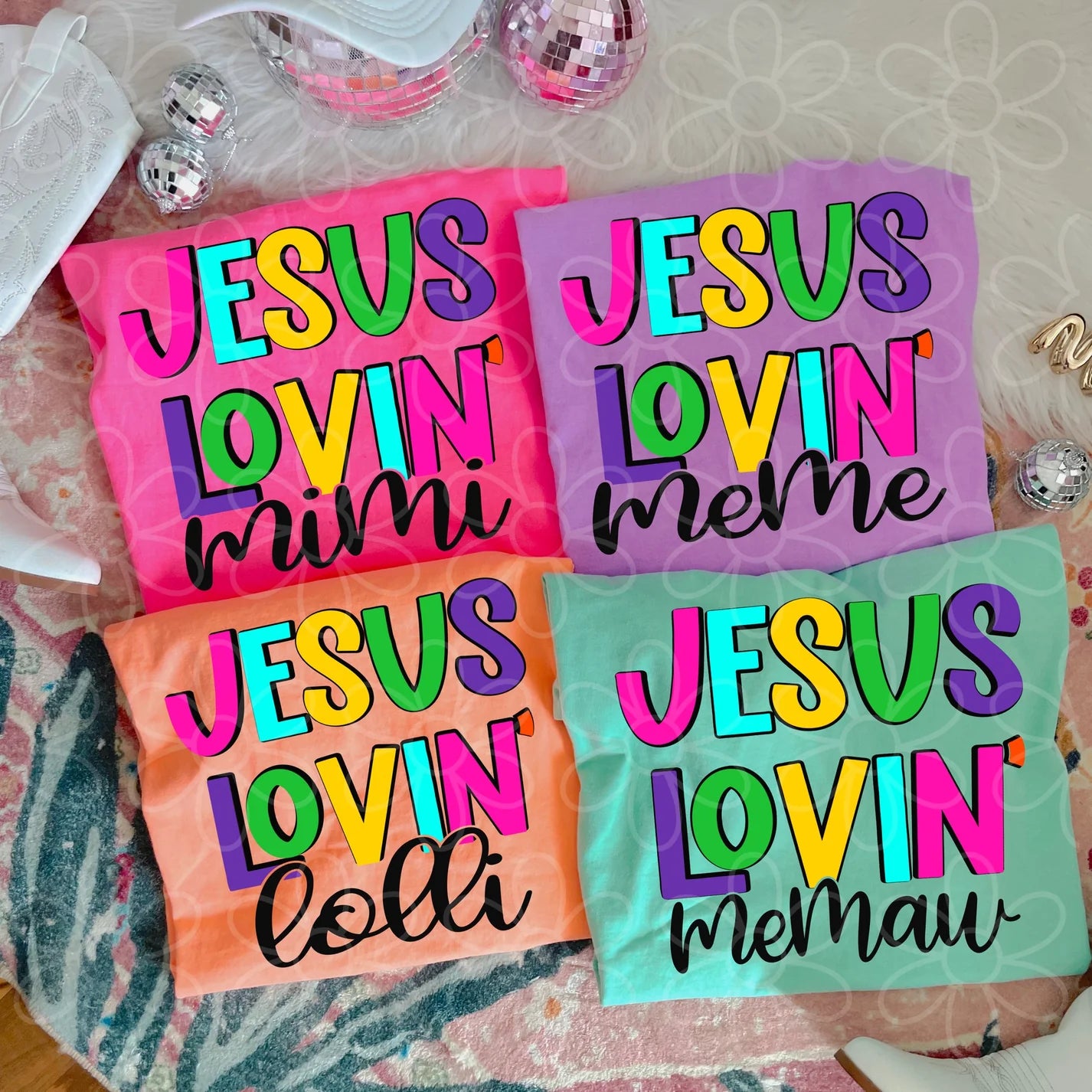 Jesus Lovin Names - Multiple Options (NO Customs) DTF Transfer