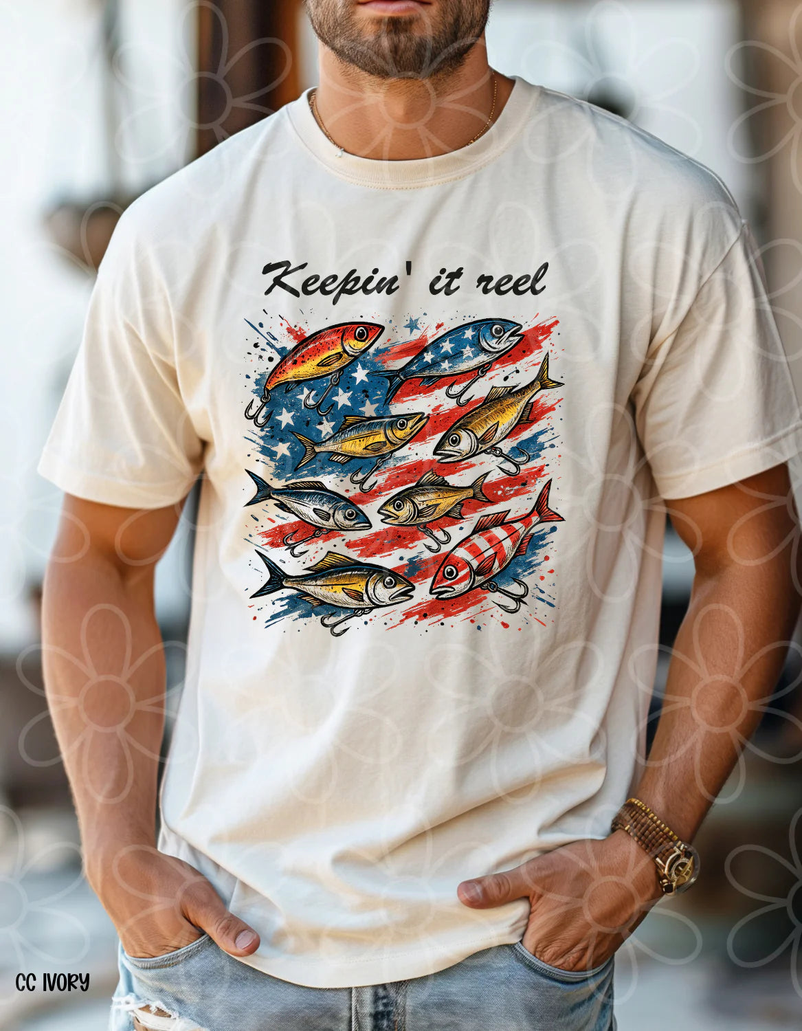 Keepin' it Reel Patriotic DTF Transfer