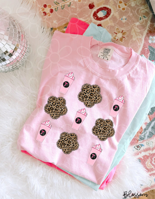 Leopard Flower 7Brew Coquette DTF Transfer