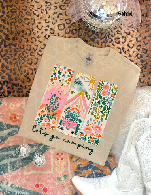 Let's Go Camping DTF Transfer